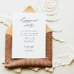 Engagement Party Minimal Wedding Invitation Kaart<br><div class="desc">Onze verloving uitnodigingskaart is ideaal om gasten uit te nodigen voor uw verlovingsfeest. Dit artikel maakt deel uit van onze Goldie collectie G100,  winkel onze winkel voor bijpassende producten.</div>
