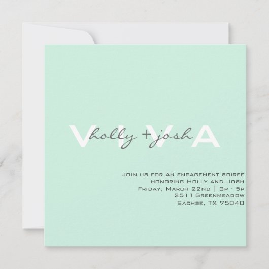 Engagement Party nodigt uit Kaart (Voorkant)