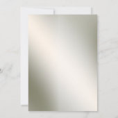 Engagement Party roze White Floral Golden Rustic Kaart (Achterkant)