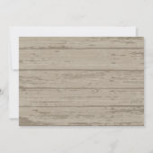 Engagement Party Rustic Wood Mason Jar and Lights Kaart (Achterkant)