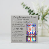 Engagement Party Slot Machine Lucky in Love Kaart (Staand voorkant)