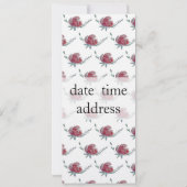 Engagement Party Uitnodiging Kaart Rozen (Achterkant)