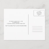 Engagement party uitnodiging roos gouden geometris briefkaart (Achterkant)