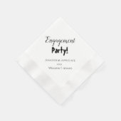Engagement Party Wedding Napkins Personalized Servet (Hoek)