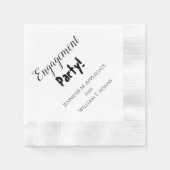 Engagement Party Wedding Napkins Personalized Servet (Voorkant)