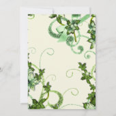 Engagement Party Whimsical Glitter Invitation Kaart (Achterkant)