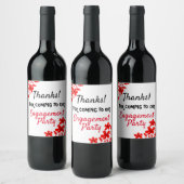 Engagement party wijn etiket (Flessen)