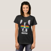 Engayged  Boston Terrier Dog Gay Pride T-shirt (Voorkant volledig)