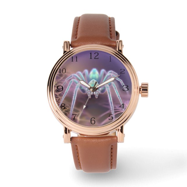 Enge 3D Fractal Art Spin, Horloge (Voorkant)