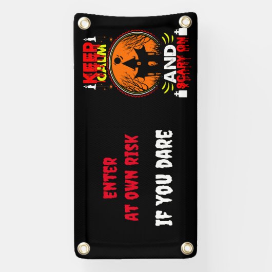 Enge aanpasbare Halloween thema banner (Verticaal)