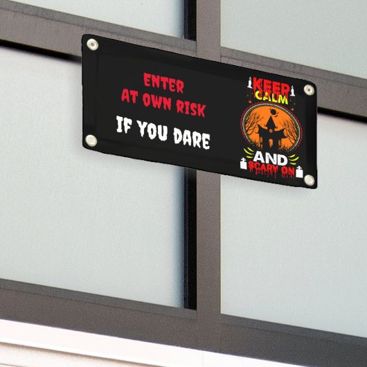 Enge aanpasbare Halloween thema banner (Buitenkant Gebouw)
