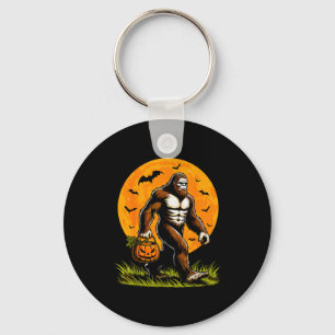 Enge Bigfoot Halloween Pompoen Grappige Halloween Sleutelhanger