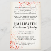 Enge Bloedspetter Halloween Party Flyer (Voorkant)