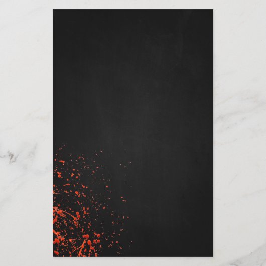 Enge Bloedspetter Halloween Party Flyer (Achterkant)