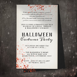 Enge Bloedspetter Halloween Party Flyer