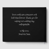 Enge bloemendonkere humeurige gothic schedel hallo gastenboek (Achterkant)