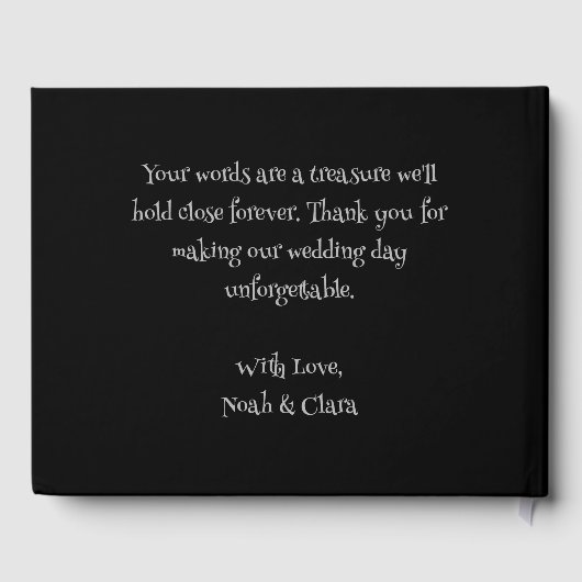 Enge bloemendonkere humeurige gothic schedel hallo gastenboek (Achterkant)