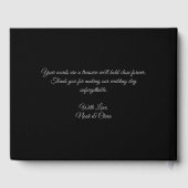 Enge bloemendonkere humeurige gothic schedel hallo gastenboek (Achterkant)