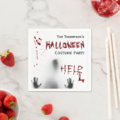 Enge Bloody Halloween Kostuum Party Wit servet (Insitu)