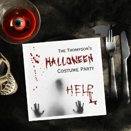 Enge Bloody Halloween Kostuum Party Wit servet