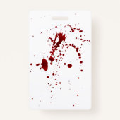 Enge Bloody Halloween Kostuumfeest White VIP Badge (Achterkant)