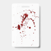Enge Bloody Halloween Kostuumfeest Wit VIP Badge (Achterkant)