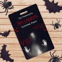 Enge Bloody Halloween Kostuumfeest Zwart VIP