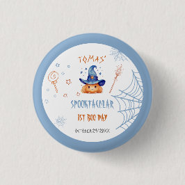 Enge Boe-dag Halloween Jongens verjaardag Ronde Button 3,2 Cm