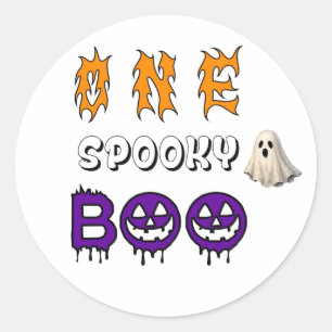 Enge Boe Geest Scene Voor Halloween Plezier 👻 Ronde Sticker