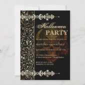  enge boek Halloween Party Invitation Kaart (Voorkant)
