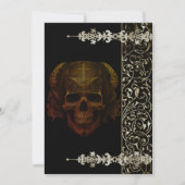  enge boek Halloween Party Invitation Kaart (Achterkant)