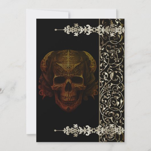  enge boek Halloween Party Invitation Kaart (Achterkant)