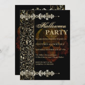  enge boek Halloween Party Invitation Kaart (Voorkant / Achterkant)
