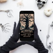 Enge boom Halloween feest Kaart