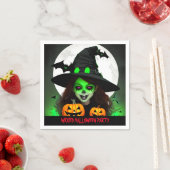 Enge boze heks Halloween feest Servet (Insitu)