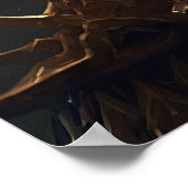 Enge brandende demon poster (Hoek)