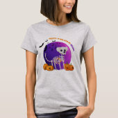 Enge Bulldog Halloween Full Moon T-shirt (Voorkant)