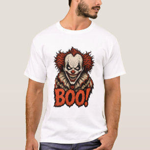 Enge Clown BOO Griezelen Halloween T-shirt