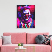 enge clown canvas afdruk (Insitu (Woonkamer))
