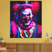 enge clown canvas afdruk (Insitu (Woonkamer))