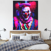 enge clown canvas afdruk (Insitu (Slaapkamer))