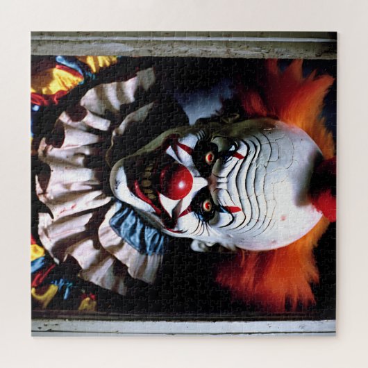 Enge Clown Evil Grin Circus Auguste Horror Legpuzzel (Horizontaal)