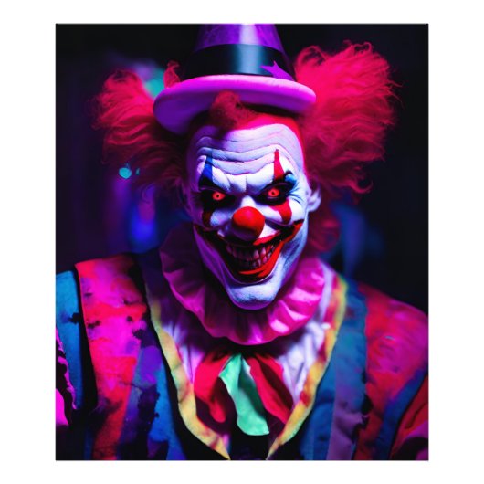 enge clown foto afdruk (Voorkant)
