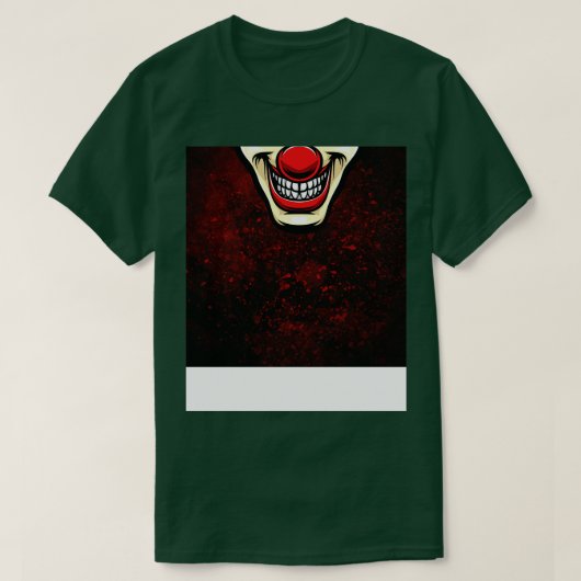 Enge Clown Gezicht 1 T-shirt (Design voorkant)