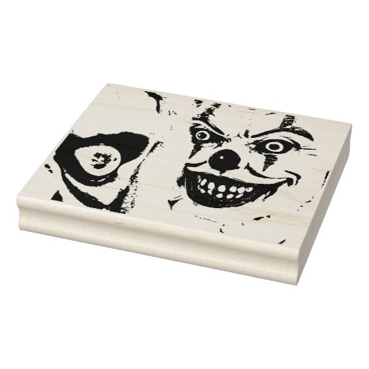 Enge Clown gezichten - Halloween kaart maken Rubberstempel (Stempel)