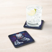 Enge clown harde plastic coaster bier onderzetter (Rechterzijde)