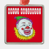enge clown horror griezelig metalen ornament (Voorkant)