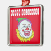 enge clown horror griezelig metalen ornament (Links)