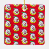 Enge Clown Horror Keramisch Ornament (Achterkant)