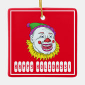 Enge Clown Horror Keramisch Ornament (Voorkant)